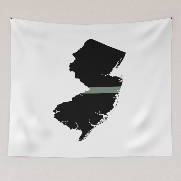 Item preview, New Jersey Thin Silver Line designed and sold by PhilbonianDezin.