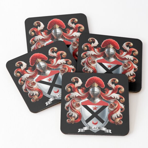 Item preview, Black Family Crest, Scottish Heritage Coat of Arms designed and sold by Highlandkings.