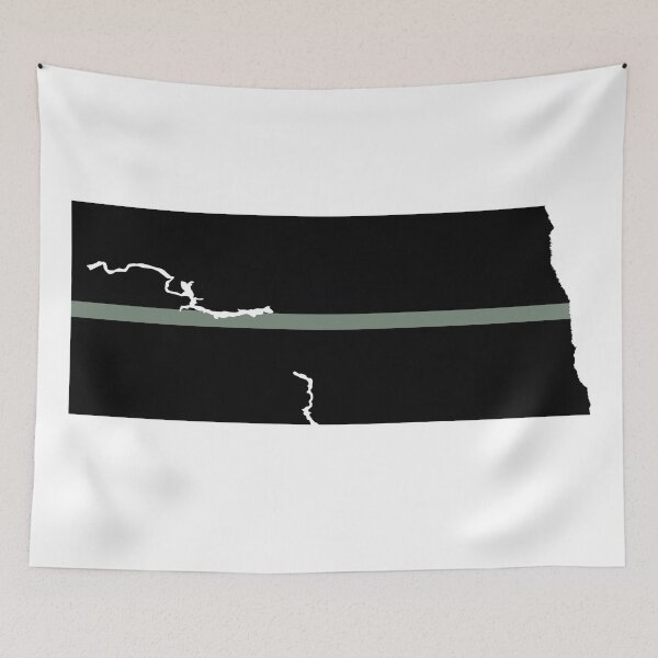 Item preview, North Dakota Thin Silver Line designed and sold by PhilbonianDezin.