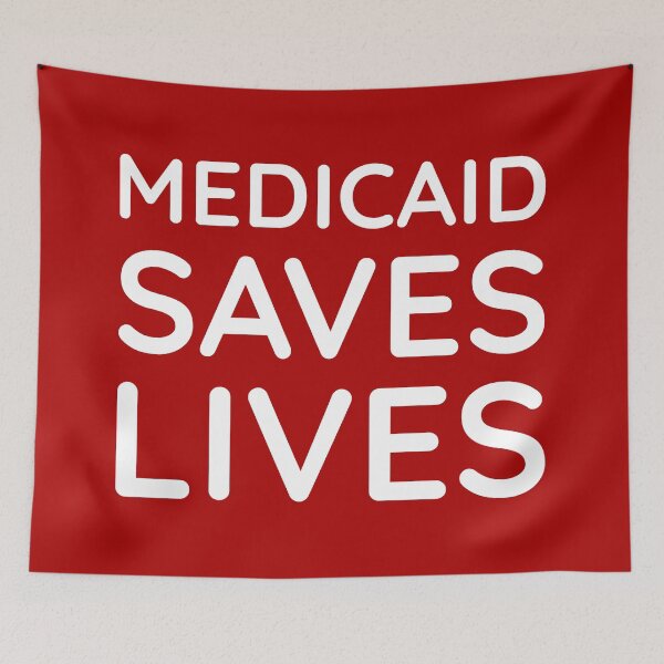 Item preview, Medicaid saves lives  designed and sold by Rachel the Artist .