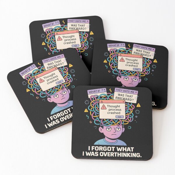 Item preview, Thought Process Crashed—Overthinking Forgottencccc designed and sold by MysticArtisan.