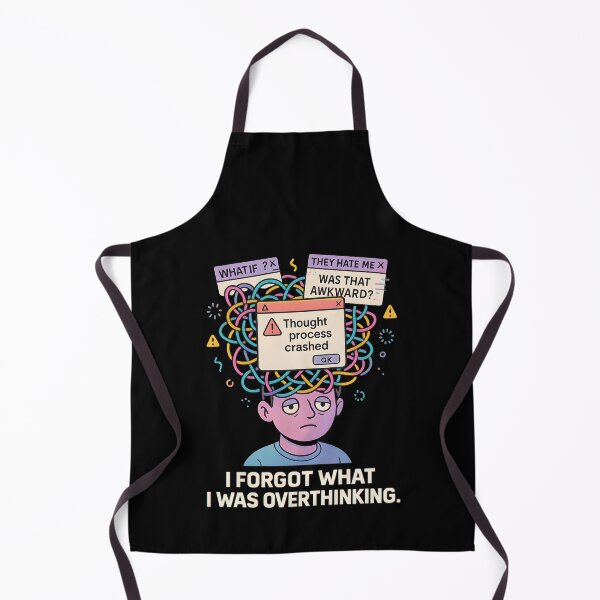 Item preview, Thought Process Crashed—Overthinking Forgottencccc designed and sold by MysticArtisan.