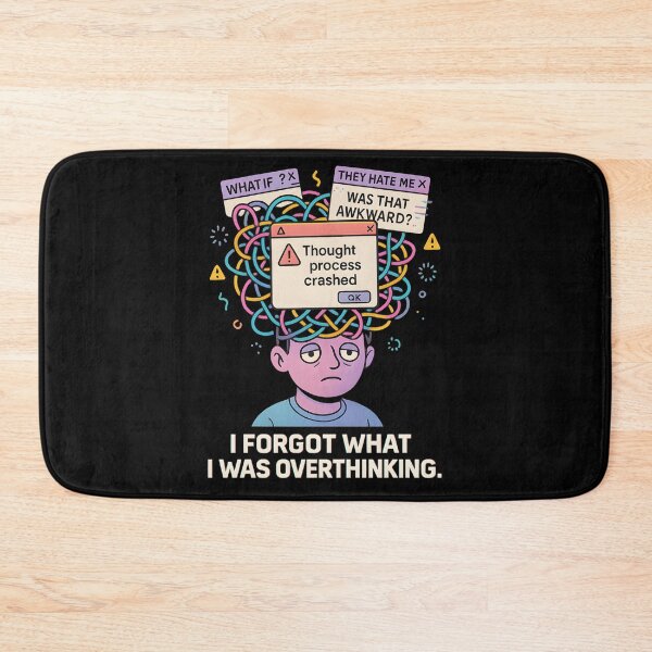 Item preview, Thought Process Crashed—Overthinking Forgottencccc designed and sold by MysticArtisan.