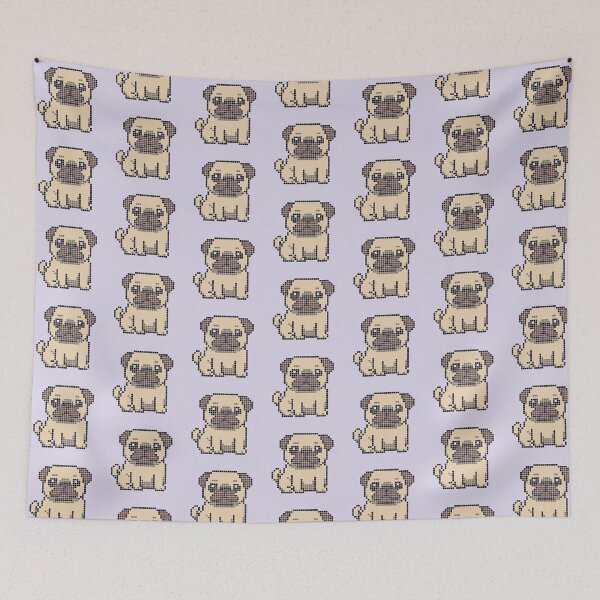 Item preview, Pixeled Pug (apricot) designed and sold by Brain Fart Buffet.