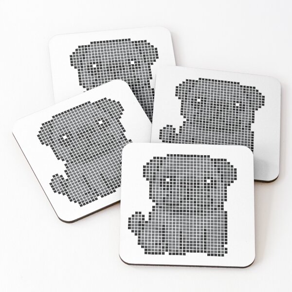 Item preview, Pixeled Pug (black) designed and sold by Brain Fart Buffet.