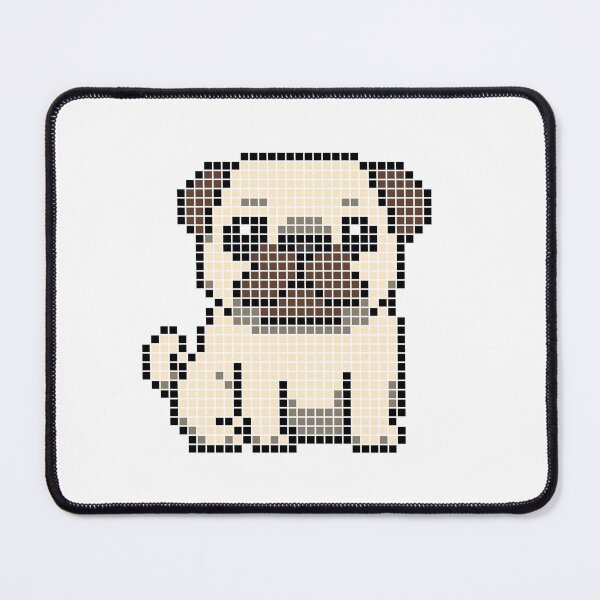 Item preview, Pixeled Pug (Fawn) designed and sold by Brain Fart Buffet.