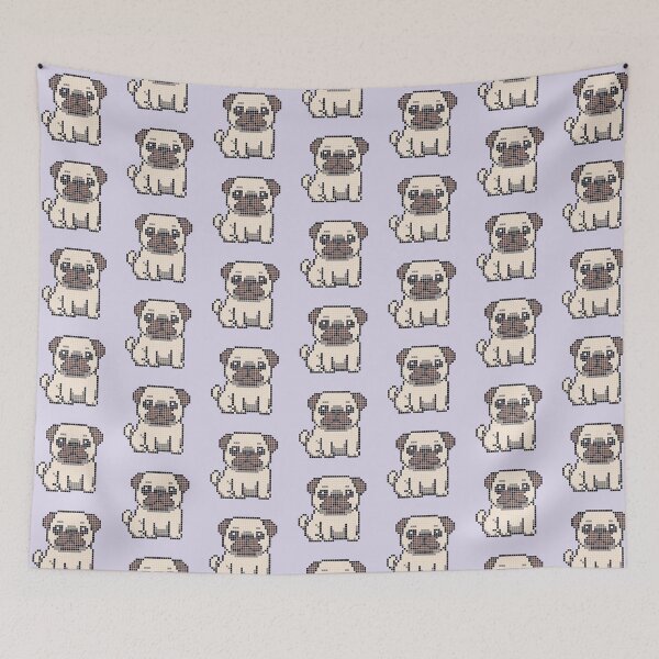 Item preview, Pixeled Pug (Fawn) designed and sold by Brain Fart Buffet.