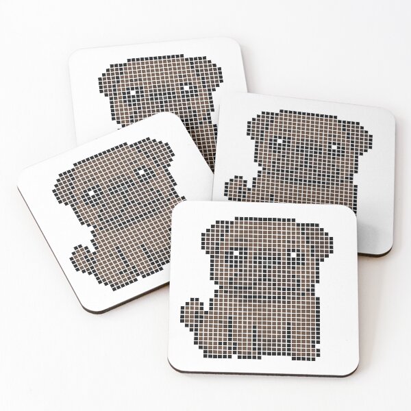 Item preview, Pixeled Pug (Brown) designed and sold by Brain Fart Buffet.