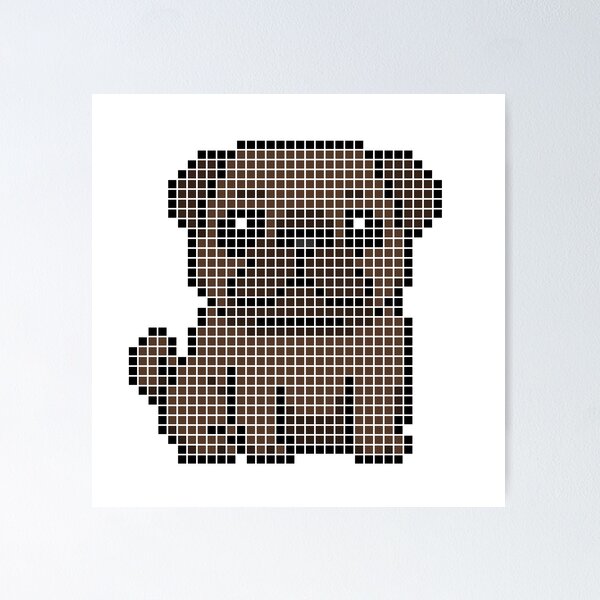 Item preview, Pixeled Pug (Brown) designed and sold by Brain Fart Buffet.