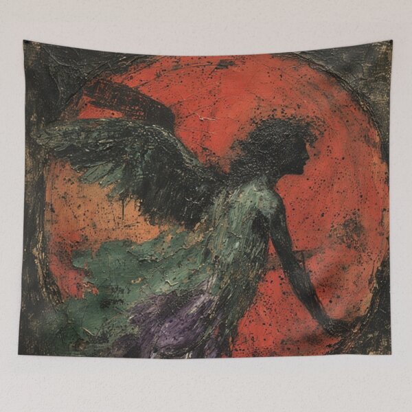 Item preview, Dark Goth Angel Art designed and sold by TheDarkWardrobe.