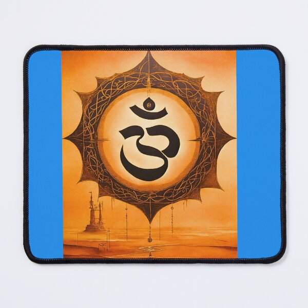 Item preview, Mystical Om Symbol with Desert Landscape designed and sold by Real Love.