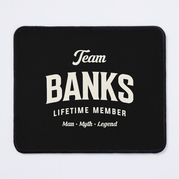 Item preview, Team Banks Lifetime Member Funny Name Banks designed and sold by cidolopez.