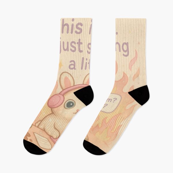 Item preview, This Is Fine. I’m Just Spiraling a Little. – Crisis Bunny Art designed and sold by Neovibe Print.