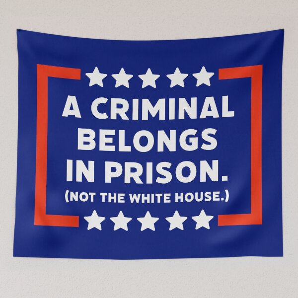 Item preview, A criminal belongs in prison.  designed and sold by Rachel the Artist .