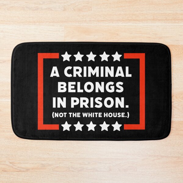 Item preview, A criminal belongs in prison.  designed and sold by Rachel the Artist .