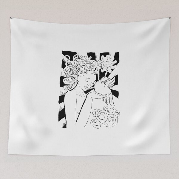 Item preview, Solace Amongst the Flowers  designed and sold by Ink Nut Studios.