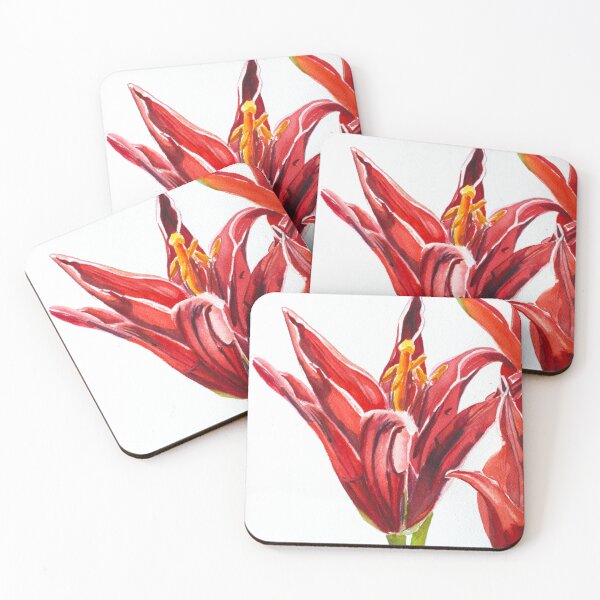 Item preview, Burgundy Lily Grace designed and sold by PinkRhinoArt.