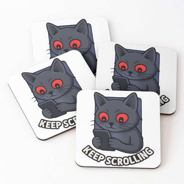 Item preview, KEEP SCROLLING CAT designed and sold by SbrenArt.