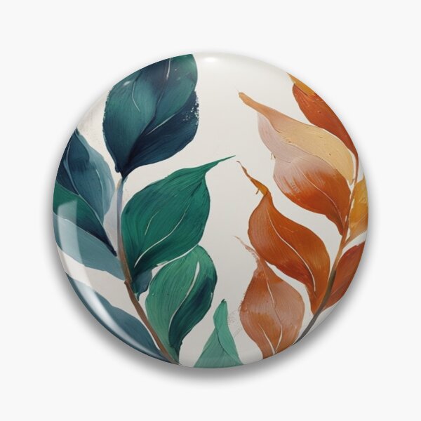 Item preview, Green and orange plant branch designed and sold by saly55887.