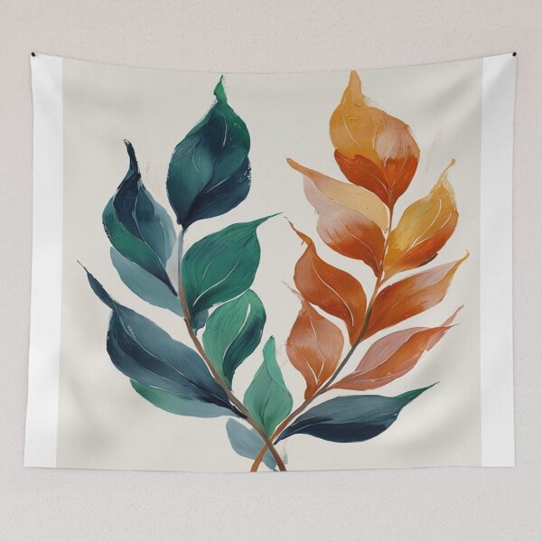Item preview, Green and orange plant branch designed and sold by saly55887.