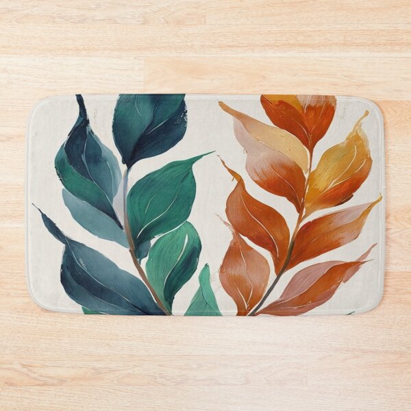 Item preview, Green and orange plant branch designed and sold by saly55887.