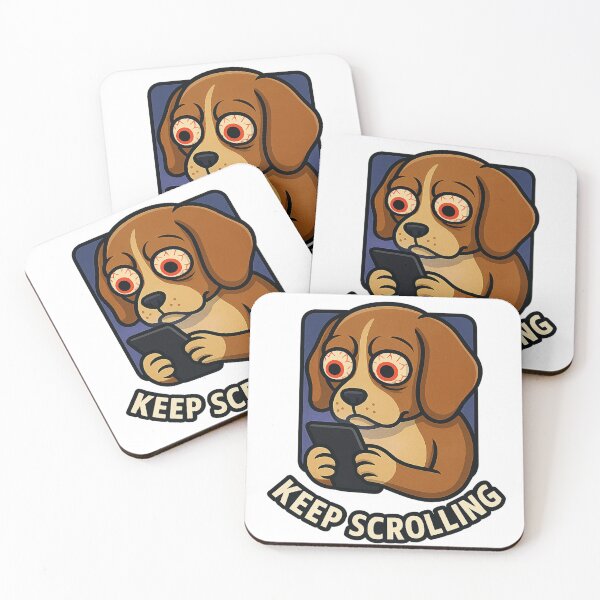 Item preview, KEEP SCROLLING DOG designed and sold by SbrenArt.