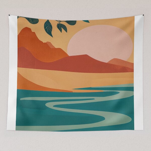 Item preview, Surreal sunset scene designed and sold by saly55887.