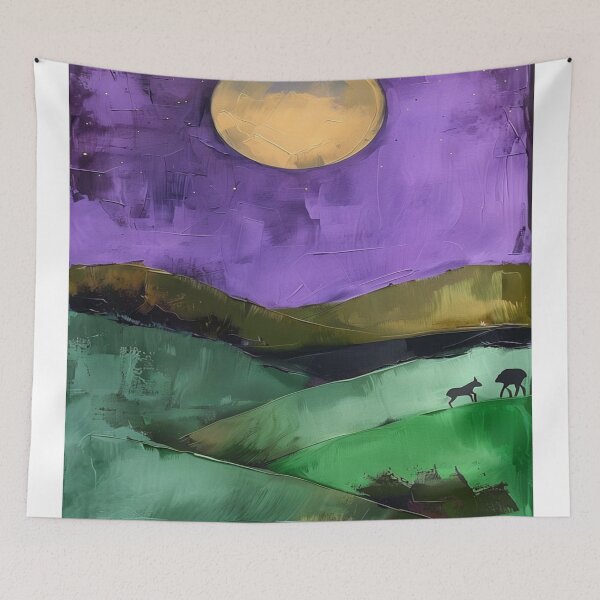 Item preview, Watercolor night scene designed and sold by saly55887.