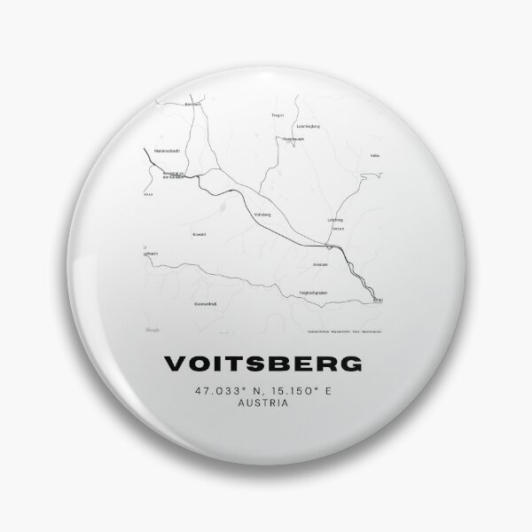Item preview, Voitsberg Map – Minimalist Styria Town Map Art designed and sold by RM-Journey.
