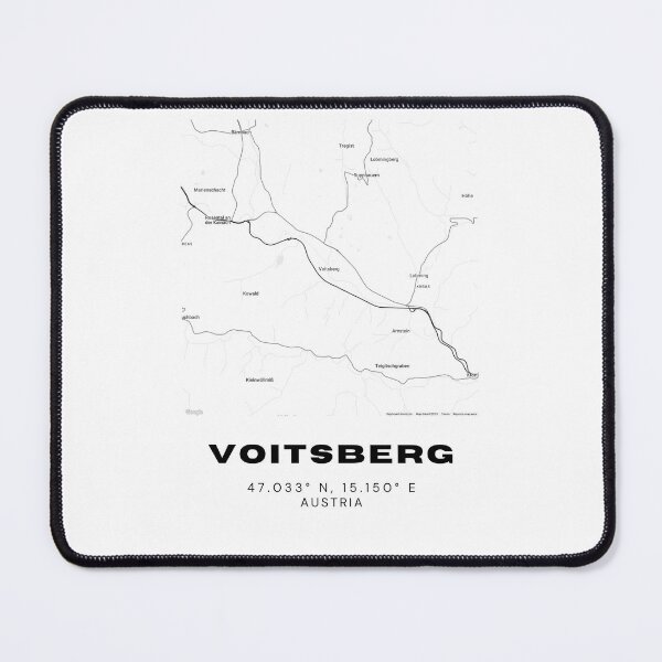 Item preview, Voitsberg Map – Minimalist Styria Town Map Art designed and sold by RM-Journey.