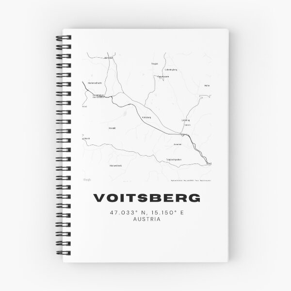 Item preview, Voitsberg Map – Minimalist Styria Town Map Art designed and sold by RM-Journey.