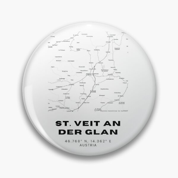 Item preview, St. Veit an der Glan Map – Carinthian Minimalist Map Art designed and sold by RM-Journey.