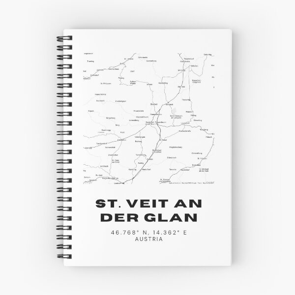 Item preview, St. Veit an der Glan Map – Carinthian Minimalist Map Art designed and sold by RM-Journey.