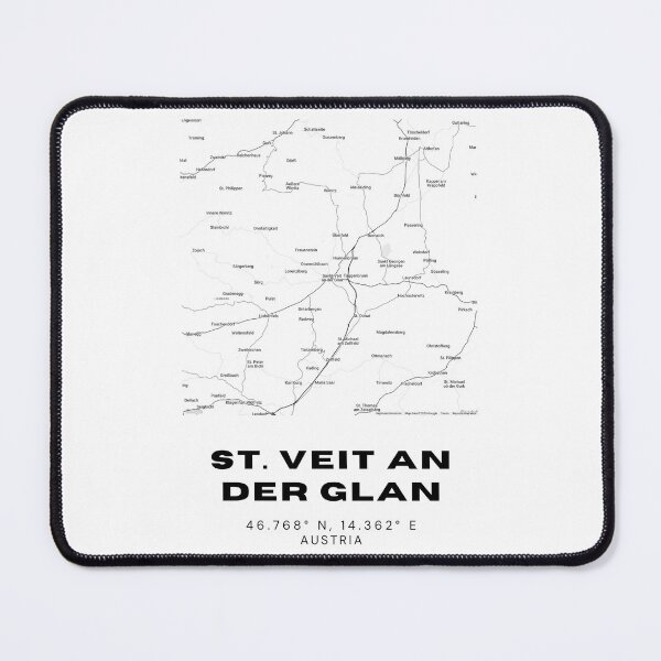 Item preview, St. Veit an der Glan Map – Carinthian Minimalist Map Art designed and sold by RM-Journey.