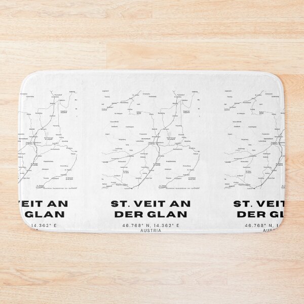 Item preview, St. Veit an der Glan Map – Carinthian Minimalist Map Art designed and sold by RM-Journey.