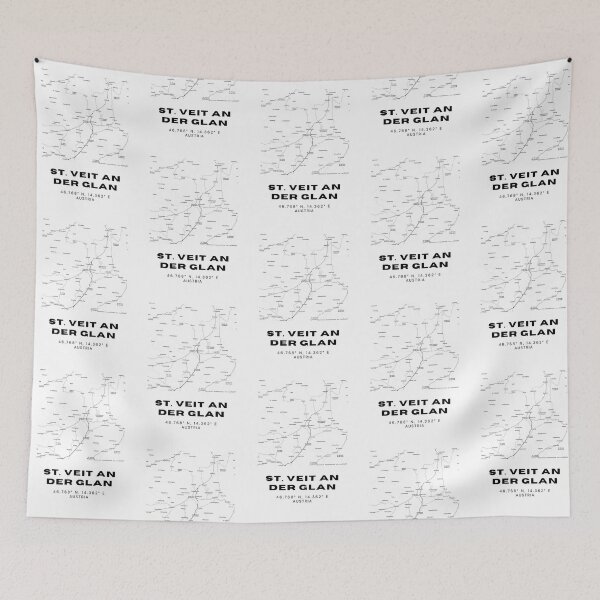 Item preview, St. Veit an der Glan Map – Carinthian Minimalist Map Art designed and sold by RM-Journey.