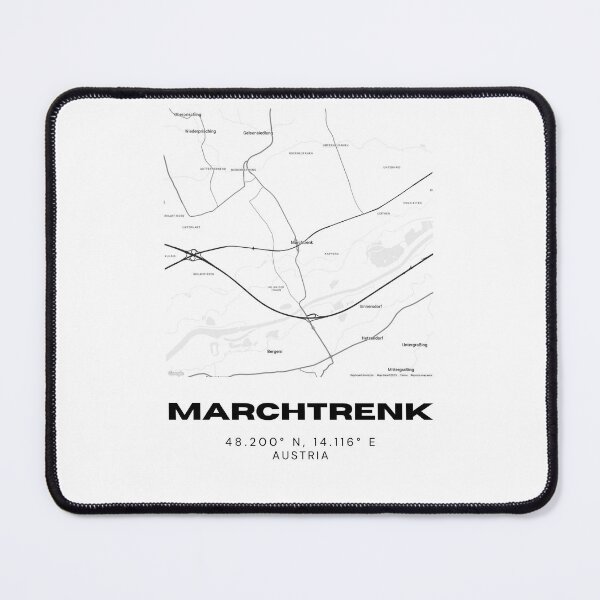 Item preview, Marchtrenk Map – Upper Austria Minimalist Urban Layout Art designed and sold by RM-Journey.