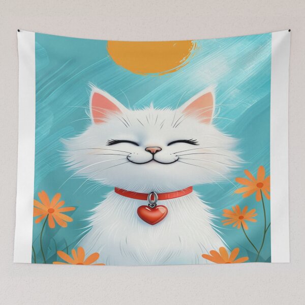 Item preview, cat in a landscape designed and sold by saly55887.