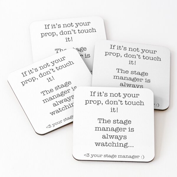 Item preview, If it's not your prop don't touch it sticker/poster designed and sold by Amber Dunton.