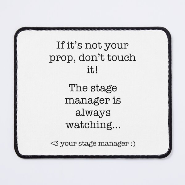 Item preview, If it's not your prop don't touch it sticker/poster designed and sold by Amber Dunton.