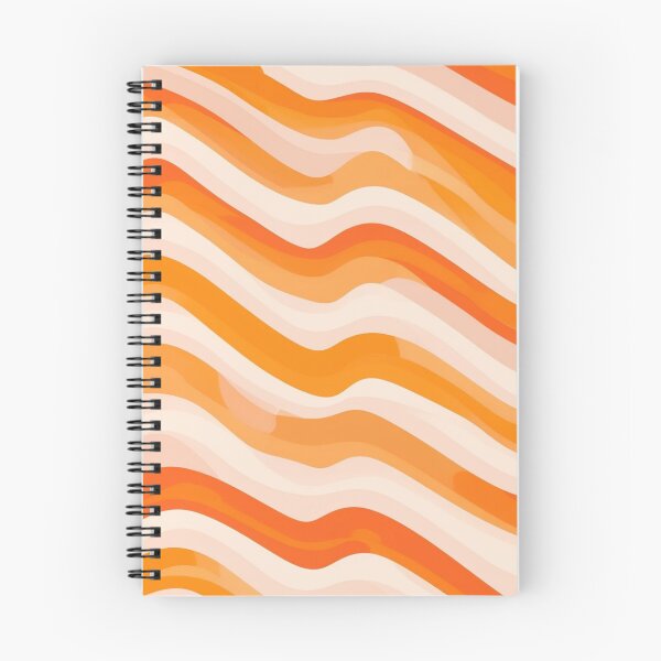 Item preview, Orange waves pattern designed and sold by saly55887.