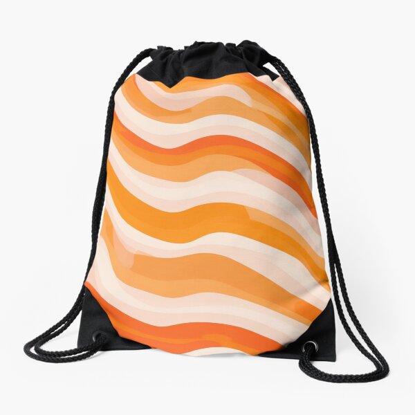 Item preview, Orange waves pattern designed and sold by saly55887.