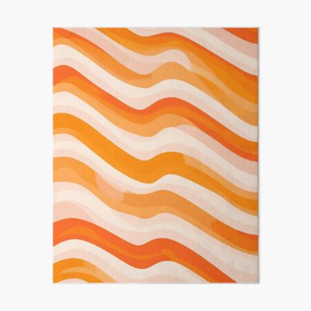 Item preview, Orange waves pattern designed and sold by saly55887.