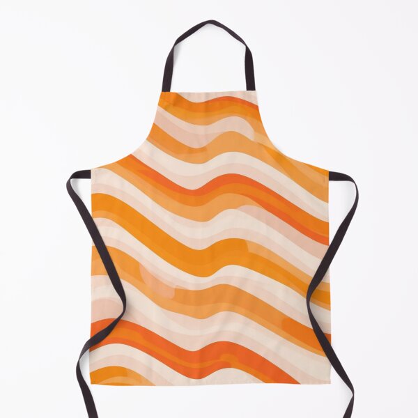 Item preview, Orange waves pattern designed and sold by saly55887.