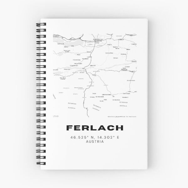 Item preview, Ferlach Map – Carinthian Heritage Town Minimalist Art designed and sold by RM-Journey.