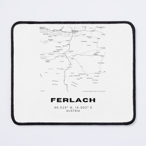 Item preview, Ferlach Map – Carinthian Heritage Town Minimalist Art designed and sold by RM-Journey.