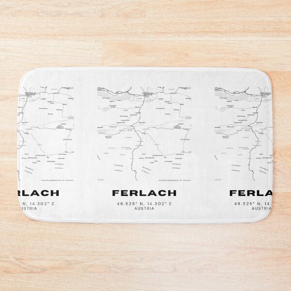 Item preview, Ferlach Map – Carinthian Heritage Town Minimalist Art designed and sold by RM-Journey.