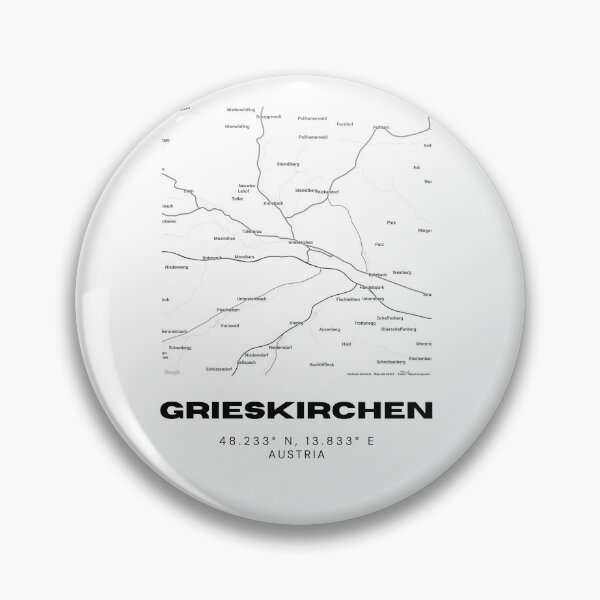 Item preview, Grieskirchen Map – Minimalist Upper Austria Map Print designed and sold by RM-Journey.