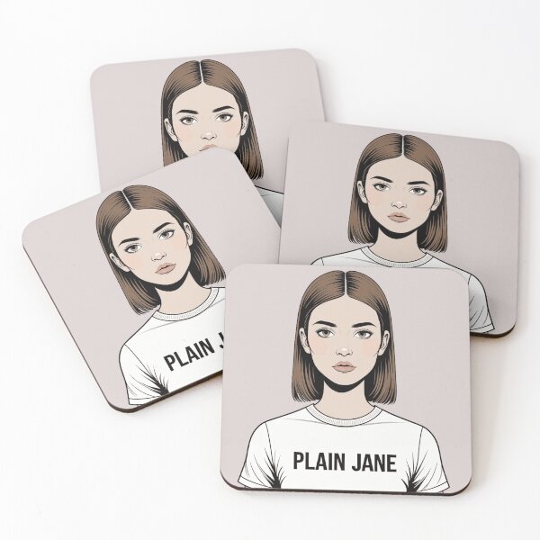 Item preview, Plain Jane: Minimalist Cartoon Woman designed and sold by PokkuBer.