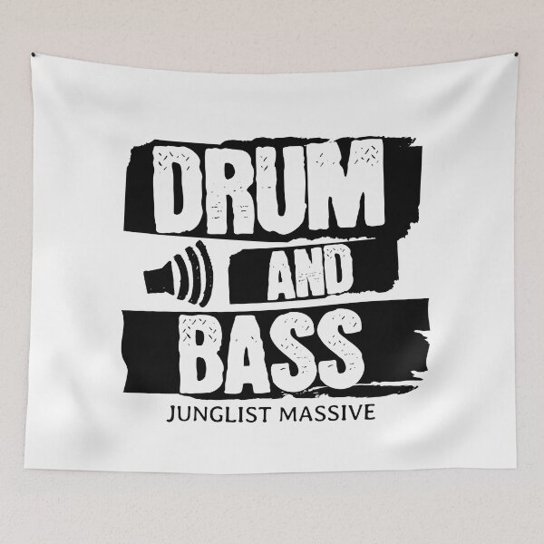 Item preview, DRUM AND BASS  - Speaker Icon Print (Black)  designed and sold by Discothreadz.